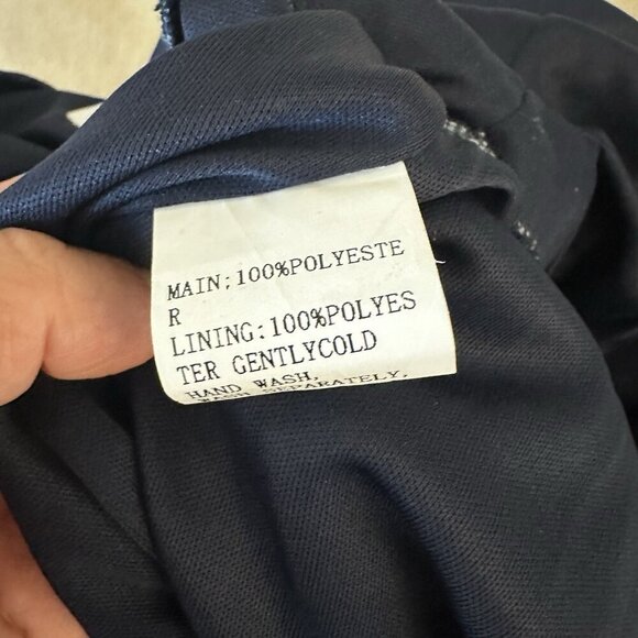 Petal + Pup Jumpsuit Women XL Navy Pink Floral Long Sleeve Wide-Leg Prairie Core - Picture 16 of 16